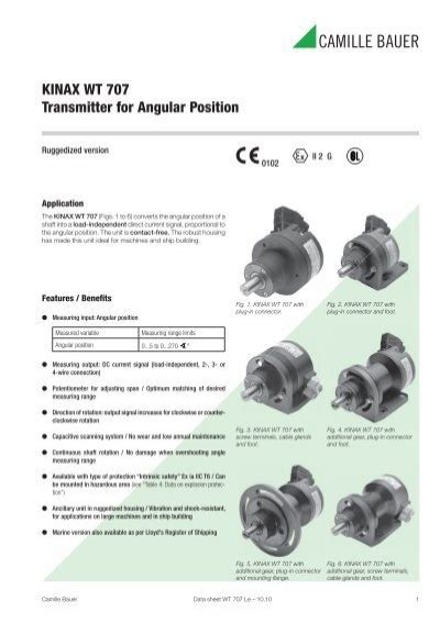 KINAX WT 707 Transmitter for Angular Position .
